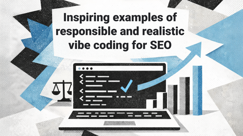 Inspiring examples of responsible and realistic vibe coding for SEO