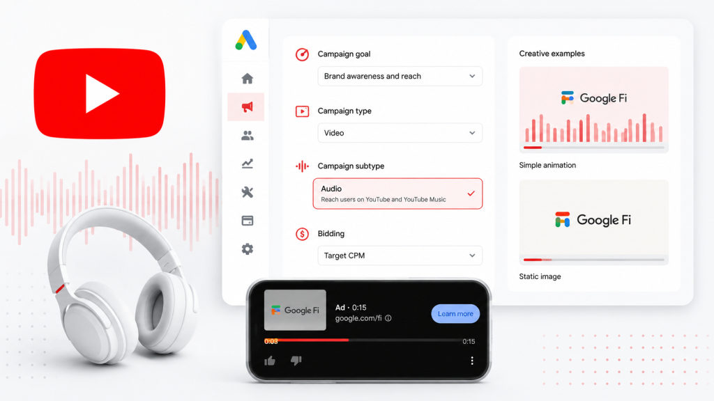 Google publishes its first dedicated guide for YouTube audio ads